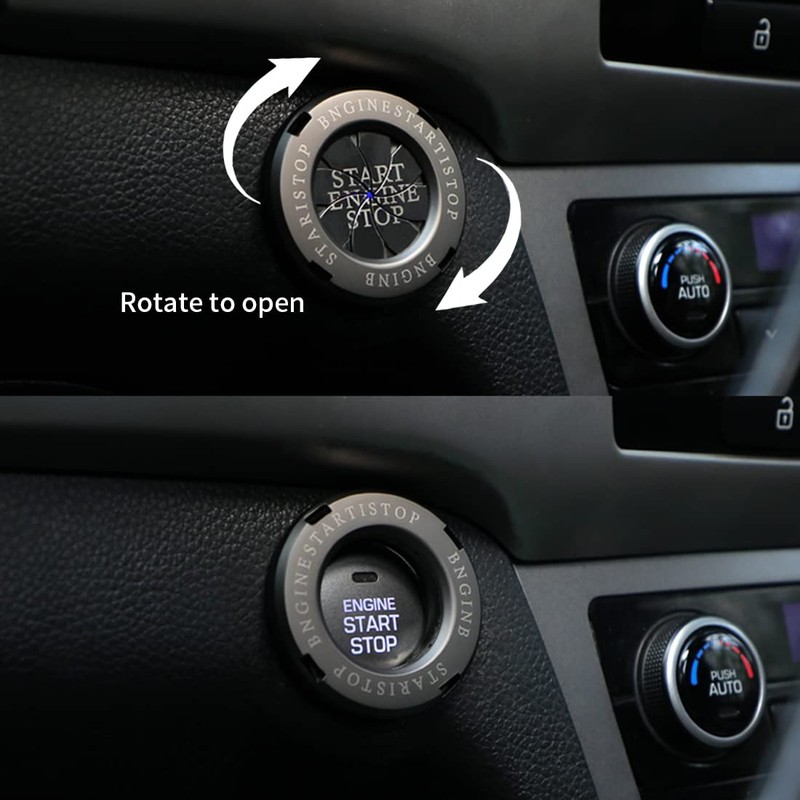Car Engine Start Stop Button Cover Ring Start Button Cover