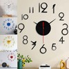 SPORTARC Modern DIY 3D Wall Clock Silent Frameless Design Home
