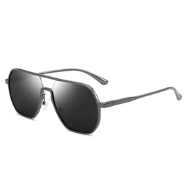 Mens Polarised Sunglasses Classic Pilot Style Sunglasses for Men and Women，Black Sunglasses Mens，Driving Sunglasses Mens