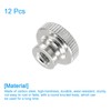 QUARKZMAN Knurled Thumb Nuts 12pcs M6 High Head Carbon Steel