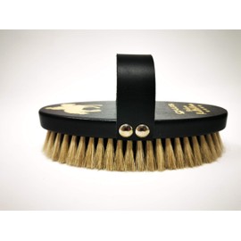 gws Horse Brush Deluxe Collection Professional Horse Brush Made of Beech Wood Horsehair and Bassine, Made in Germany (M)