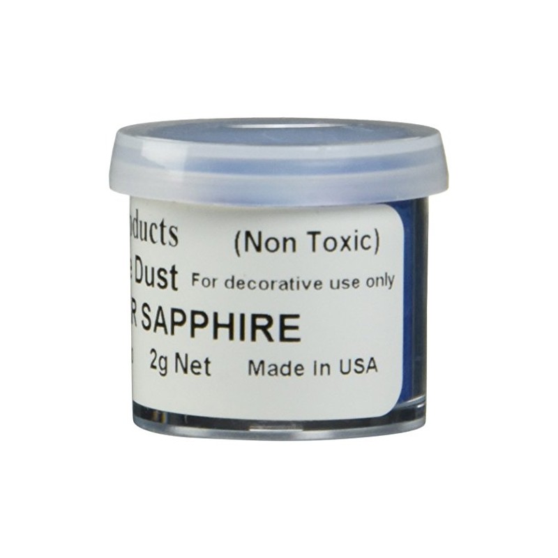Luster Dusts Sapphire Blue Cake Decorating Dust, 2 Gram