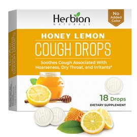 Herbion, Cough Drops Honey Lemon, 18 Count