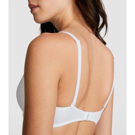 Victoria's Secret Pink Wear Everywhere T-Shirt Lightly Lined Bra, Smooth, Bras for Women, Optic White, (34A)