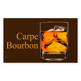 CafePress Carpe Bourbon Oval Rectangle Bumper Sticker Car Decal
