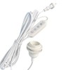 Pendant Light Cord with E26/E27 Socket, 15FT Extension Cable, Stepless