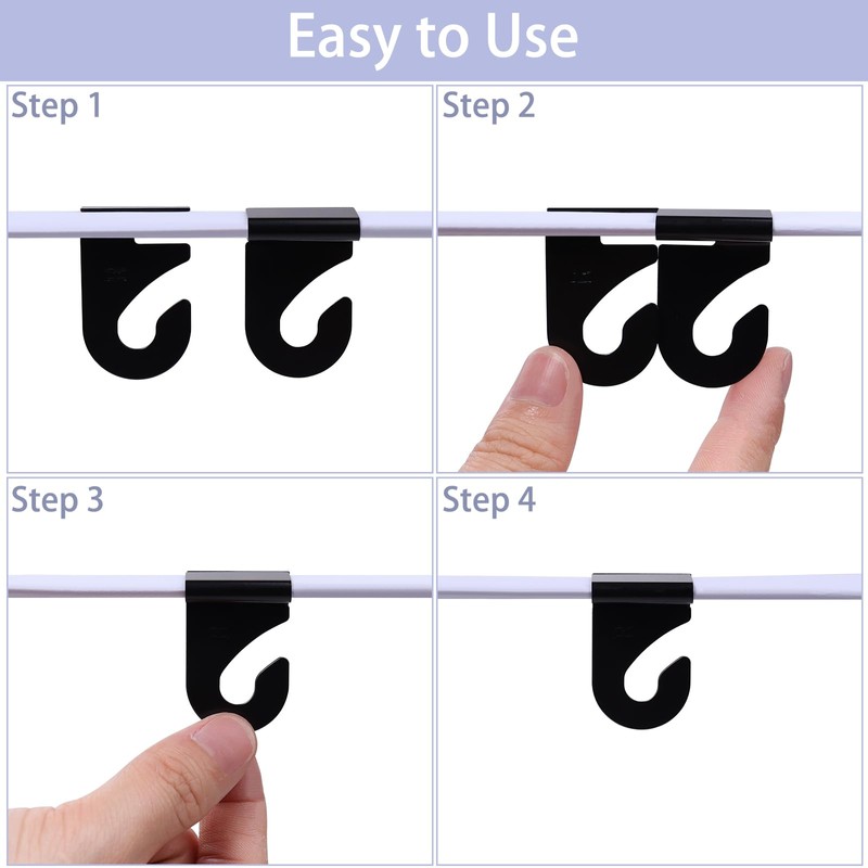OALEN 20 Drop Ceiling Hooks for Classrooms & Offices, Black