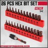 Premium 25-Piece Allen Key Drill Bit Set - Durable Allen