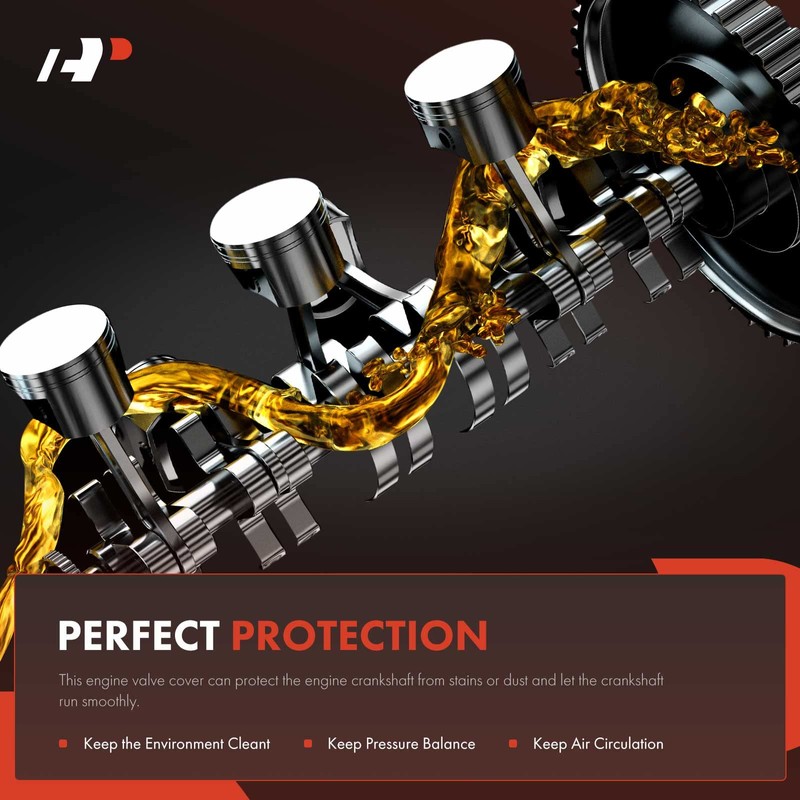 A-Premium Engine Valve Cover, with Gasket, Compatible with Hyundai Elantra