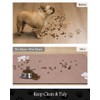 Pet Feeding Mat-Absorbent Dog Mat for Food and Water Bowl-No