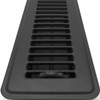 4" X 12" Floor Register with Louvered Design - Heavy