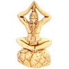 Purpledip Resin Statue Yoga Guru in Bhadrasana or Butterfly Stretch