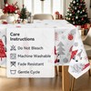 hometrixx Christmas Snowflake Gnome Rectangle Table Cloth Cover 140x220cm