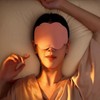 Soft, breathable, good sleep, sleeping eye mask, memory foam, breathable, recommended, comfortable for travel. nap black 15ea