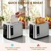 Foyoconven 2 Slice Toaster with Touch Screen, 1.5" Extra Wide