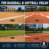 8 Pcs Baseball Base Plugs for Baseball Field, Base Anchors,