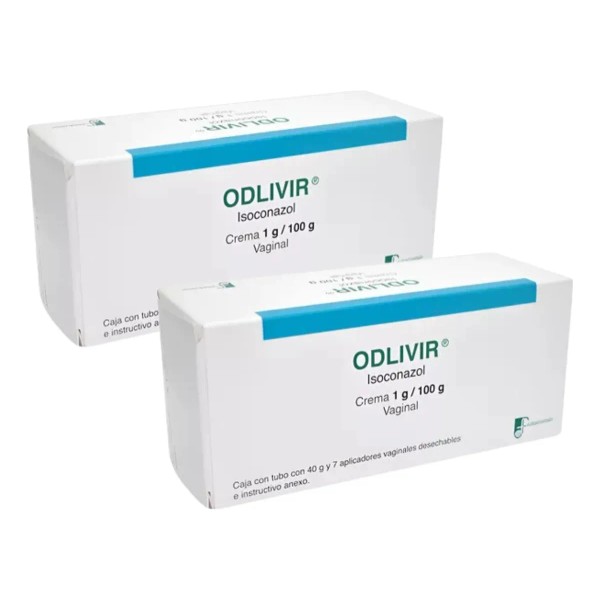 Odlivir Isoconazol 1 G Crema Vaginal 2 Tubos Con 40