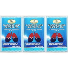 Clarifying Lung Support Tea, Natural Herbal Blend, (16 Tea Bags, 1.13 oz),3 Packs 益肺茶