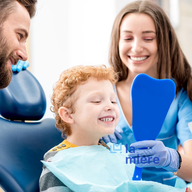 LA MIERE Tooth Shaped Mirror - Handheld Dental Mirror with