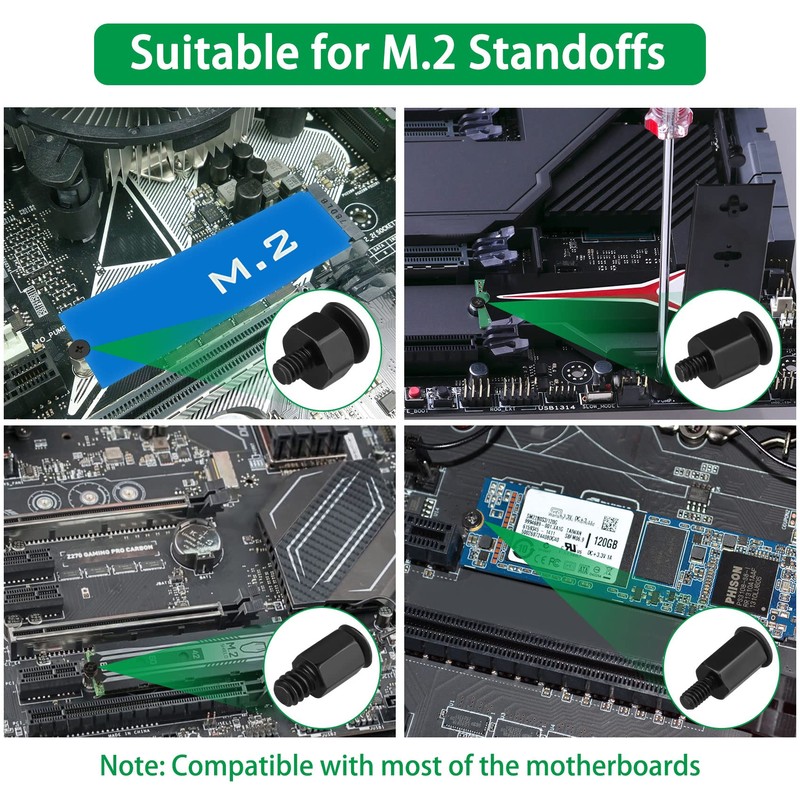 M.2 Screw Kit, 633PCS NVMe Screw M.2 SSD Mounting Kit-M2