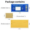 1 Piece Golden Ticket Scratch-off Cards with Envelopes, Scratch &