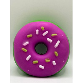 Scrunchems Donut Squishy - Sweet Sensory Fidget Toy - Stress Relief Squeezable Treat - Removable Icing Topping - Adhd & Anxiety Support - Ages 3+ - Color: Green