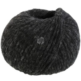 LANA GROSSA Spuma Delicate Tubular Yarn with High Natural Fibre Content, Hand Knitting Yarn Made of 80% Virgin Wool (Merino Fine) and 20% Polyamide, 50 g Wool for Knitting and Crocheting, 110 m Yarn