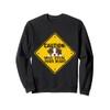 Caution Sign Staffordshire Terrier Funny Gift Staffy Puppy Sweatshirt