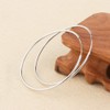 90 mm Large Hoop Earrings S925 Sterling Silver Circle Endless