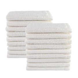 Unbranded Mainstays 18-Piece Kitchen Bar Mop Dishcloth Set, White