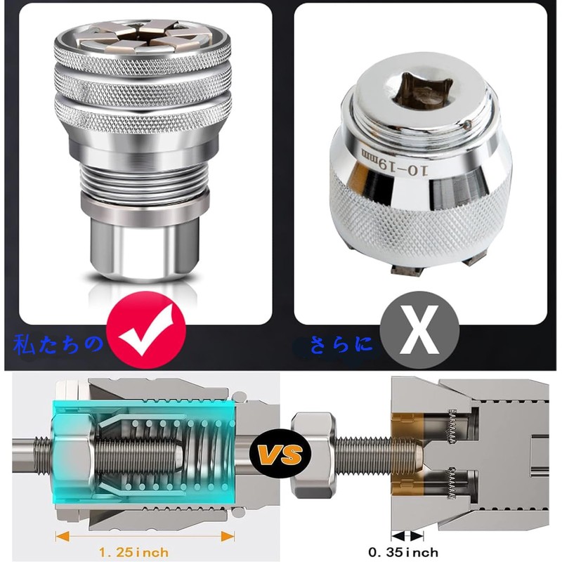 KEWAYO Universal Socket Wrench Set Universal Socket Wrench Hex Drill