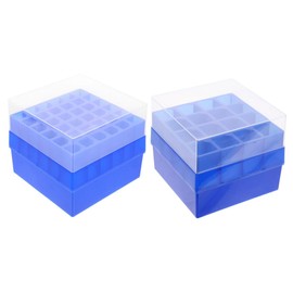 FELTECHELECTR 2pcs Test Tube Holder Storage Box Tube Case Slots for Slots for Easy Sample Identification for Laboratory Use