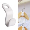 otylzto 50PCS(or100) Hanger Hooks for Plastic Clips Clothes Space Saving