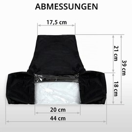 MyGadget Camera Rain Cover with Transparent Window for Lenses up to 18 cm for SLR Cameras such as Nikon I Canon I Sony