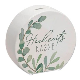 Wedding Box Eucalyptus Money Box Love Bride and Groom Wedding Gift Honeymoon Fundus Decoration Marriage Fun Boho Motif