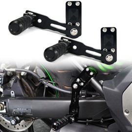 Xitomer Adjustable Highway Peg Mounts 7/8-1 1/8” Foot pegs Compatible with Pan America 1250 LiveWire, FXDRS FXBRS, FLHR/Road King, Road Glide Motorcycle Crash Bars Footrest Kit (130mm)