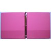 HOT PINK 3 RING 1" VIEW BINDER 8.5 X 11