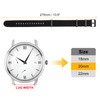 sourcing map Elastic Nylon Watch Band 20mm One-Piece French Watch