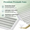 320PCS Premade Lash Fans Thin Pointy 10D/16D (10D 0.05 C