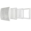 ERA 150 x 150 mm Adjustable Ventilation Grille, White, Plastic,
