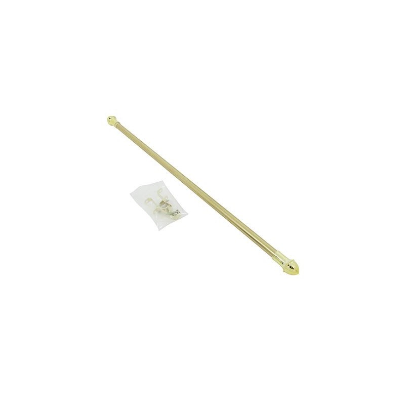 Graber 7/16-Inch Round Cafe Curtain Rod (28 to 48-Inch Width,