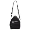 Karl Lagerfeld Jeans Women's Essential Nylon Crossbody Cross Body, black