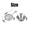 1 Colander and 1 Stainless Steel Small Bowl, Tea Filter,