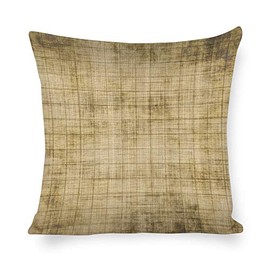 Pillow Cover Paper Plaid Grain Cotton Linen Pillow Case Customer Home Decor 24 x 24 Inch