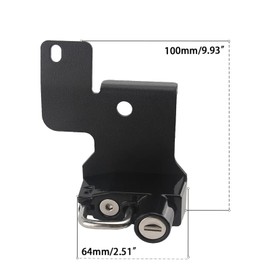 Motorcycle Helmet Lock Anti-Theft Locks Helmets Holder for Harley Sportster S RH1250S 2021-2024/ Nightster RH975 2022-2024, Anti Theft Helmet Safety Lock, Keys 2PC (Black)