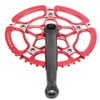 BCD130mm Bike Crankset Crank Arm Aluminium Alloy 47T Single Speed