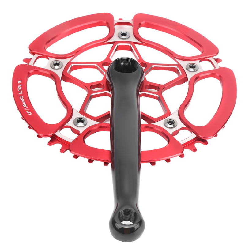 BCD130mm Bike Crankset Crank Arm Aluminium Alloy 47T Single Speed