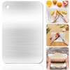 iDopick Stainless Steel Cutting Board, Double Sided Food Grade Cutting