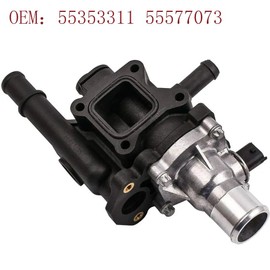 Pulchra Thermostat Housing Compatible With For Astra H MK5 Vectra Zafira Insignia and Astra H J Insignia Zafira Thermostat Housing, Universal Model 1.6 1.8 55353311 55577073
