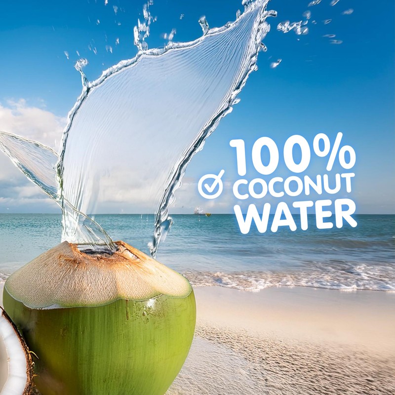 Jans Coconut Water, No Sugar Added (12-Pack 16.57 Fl Oz)